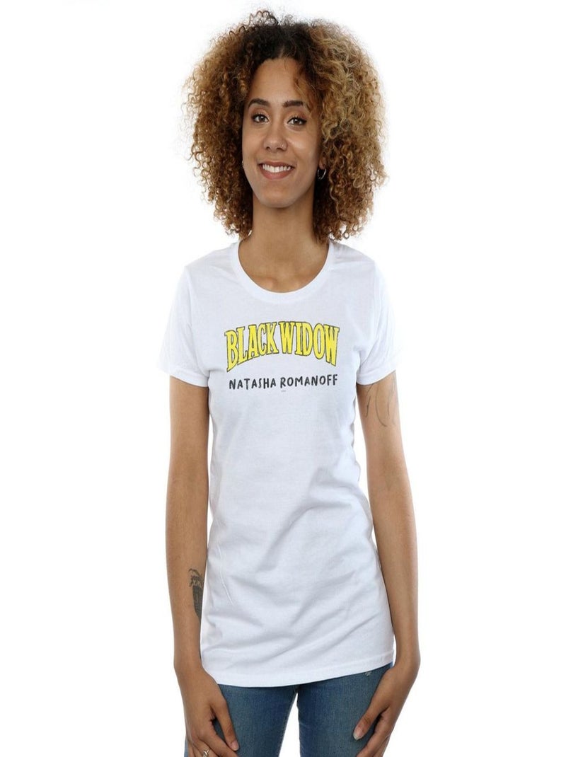Marvel - T-shirt AKA NATASHA ROMANOFF Blanc - Kiabi