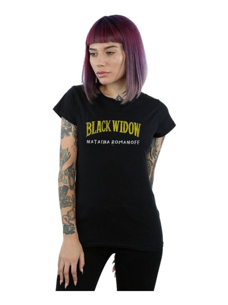 Marvel - T-shirt AKA NATASHA ROMANOFF Noir - Kiabi