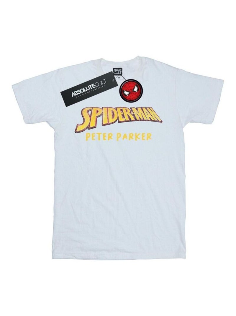 Marvel - T-shirt AKA PETER PARKER Blanc - Kiabi