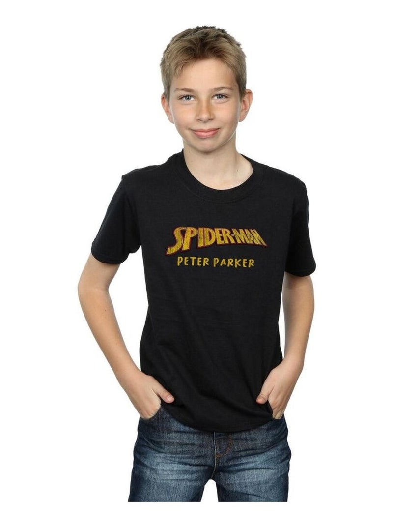 Marvel - T-shirt AKA PETER PARKER Noir - Kiabi
