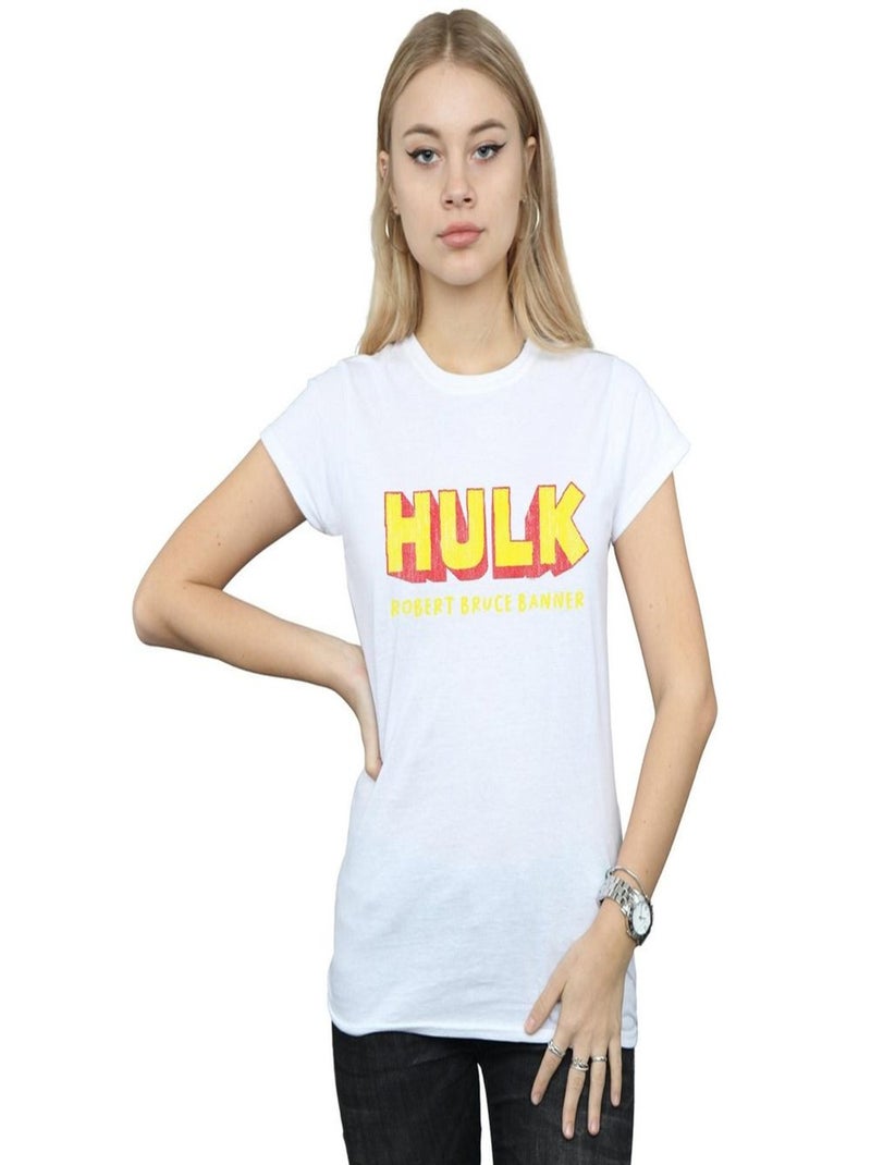 Marvel - T-shirt AKA ROBERT BRUCE BANNER Blanc - Kiabi