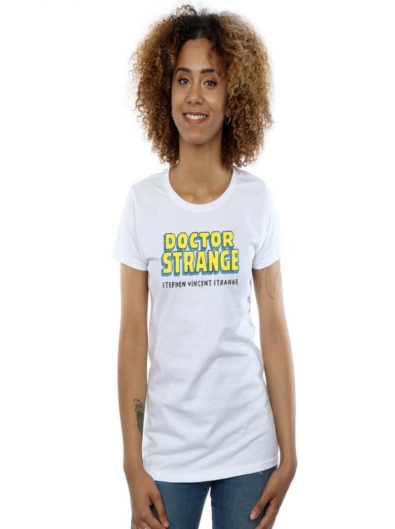 Marvel - T-shirt AKA STEPHEN VINCENT STRANGE Blanc - Kiabi