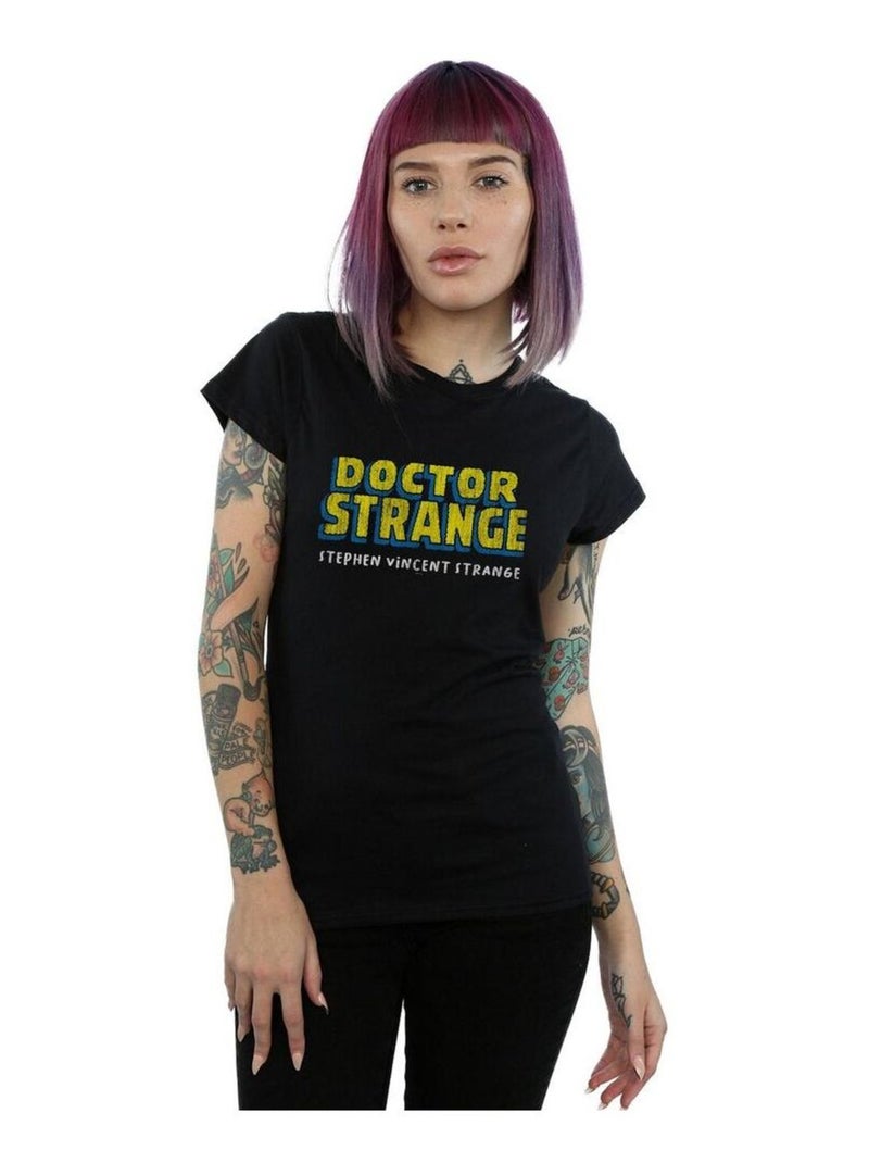 Marvel - T-shirt AKA STEPHEN VINCENT STRANGE Noir - Kiabi