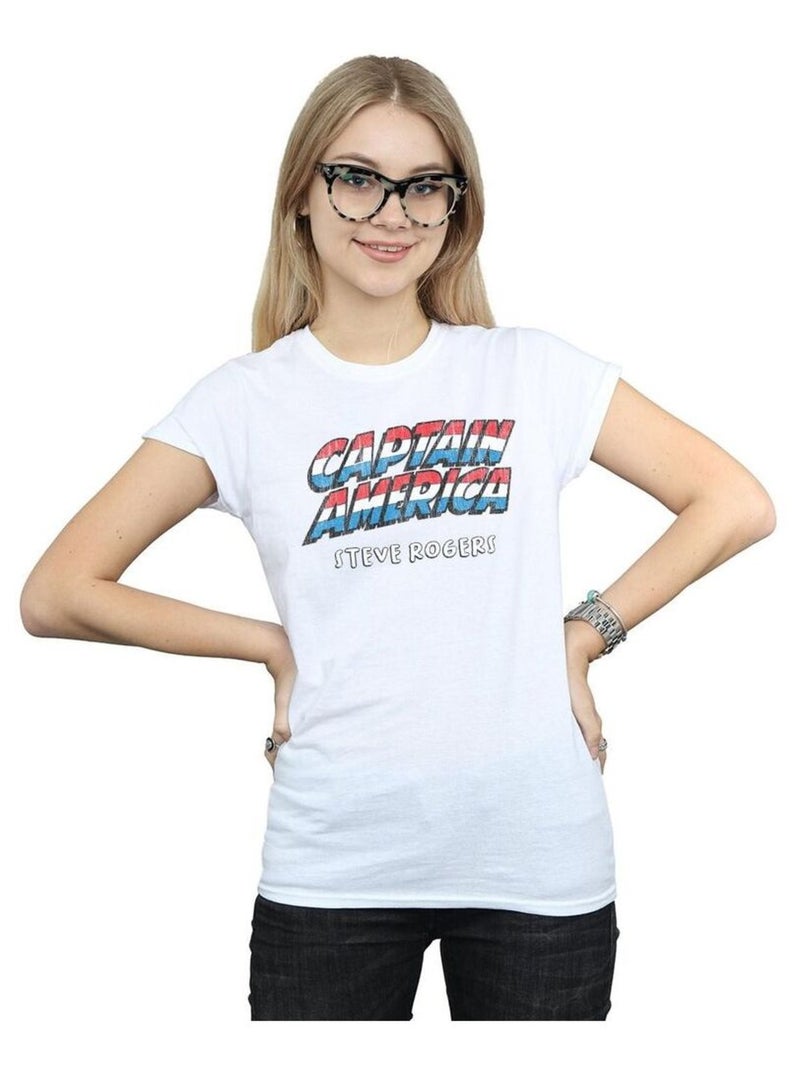 Marvel - T-shirt AKA STEVE ROGERS Blanc - Kiabi
