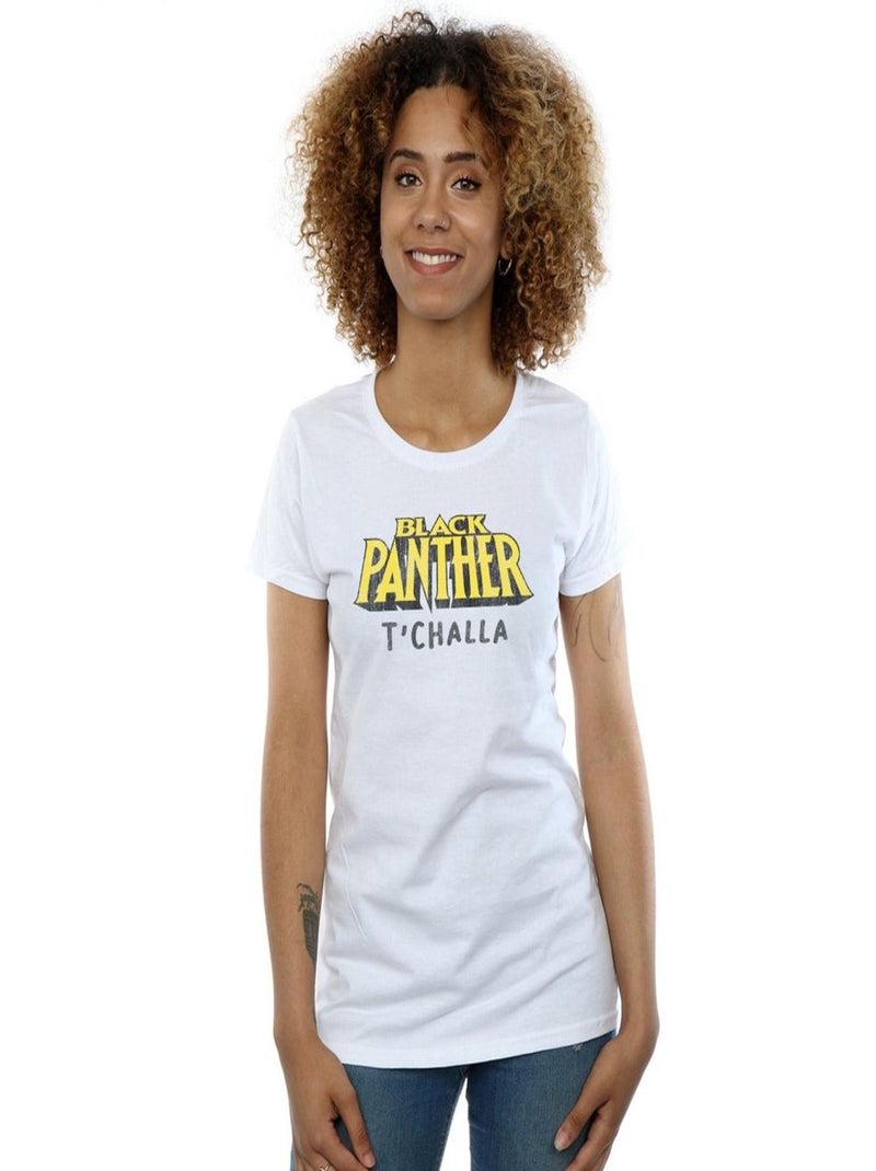 Marvel - T-shirt AKA T'CHALLA Blanc - Kiabi