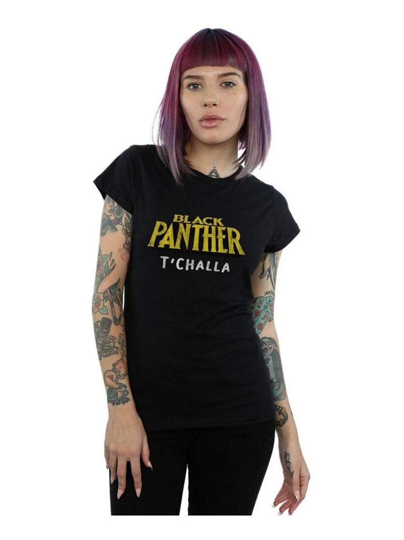 Marvel - T-shirt AKA T'CHALLA Noir - Kiabi