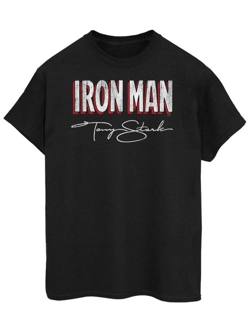 Marvel - T-shirt AKA TONY STARK Noir - Kiabi