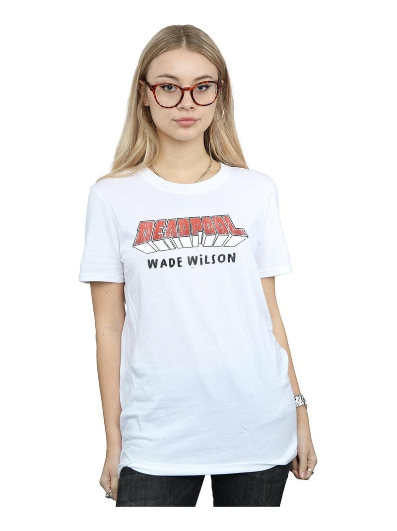 Marvel - T-shirt AKA WADE WILSON Blanc - Kiabi