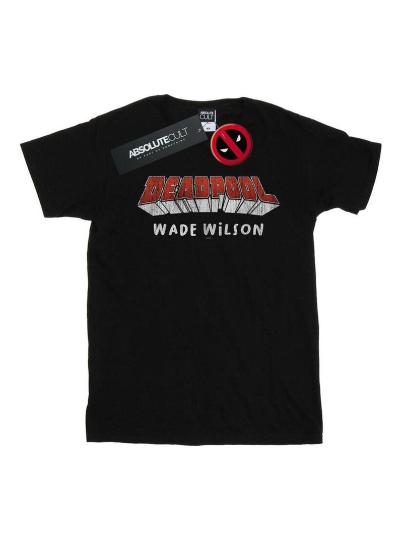 Marvel - T-shirt AKA WADE WILSON Noir - Kiabi