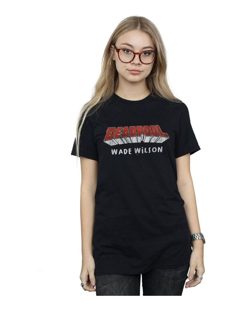 Marvel - T-shirt AKA WADE WILSON Noir - Kiabi