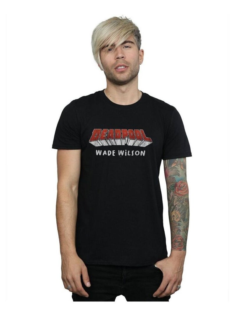 Marvel - T-shirt AKA WADE WILSON Noir - Kiabi