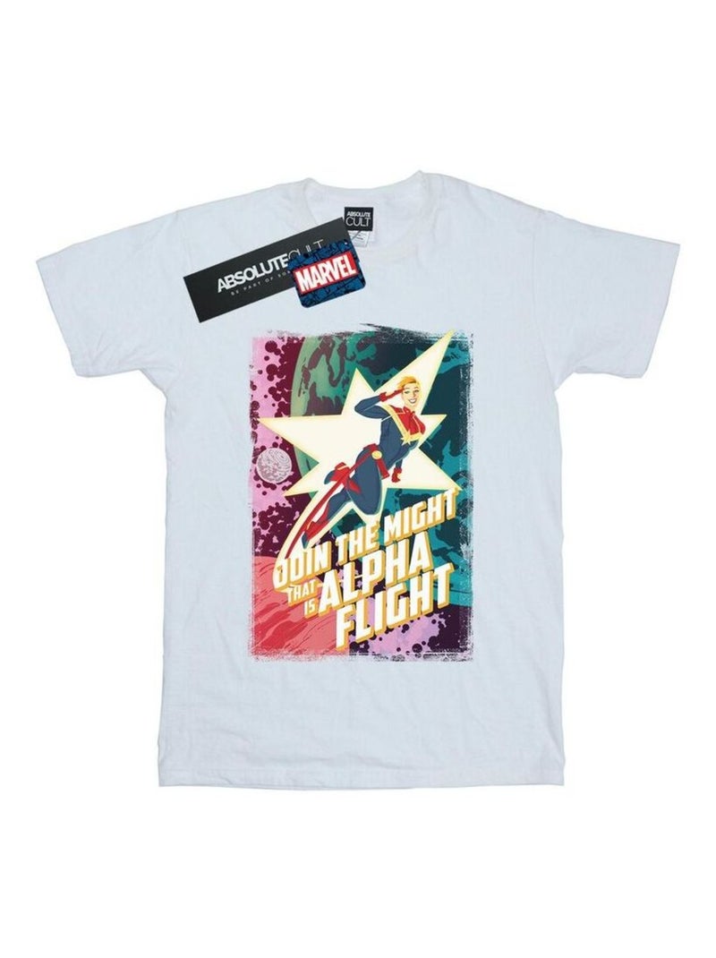 Marvel - T-shirt ALPHA FLIGHT Blanc - Kiabi