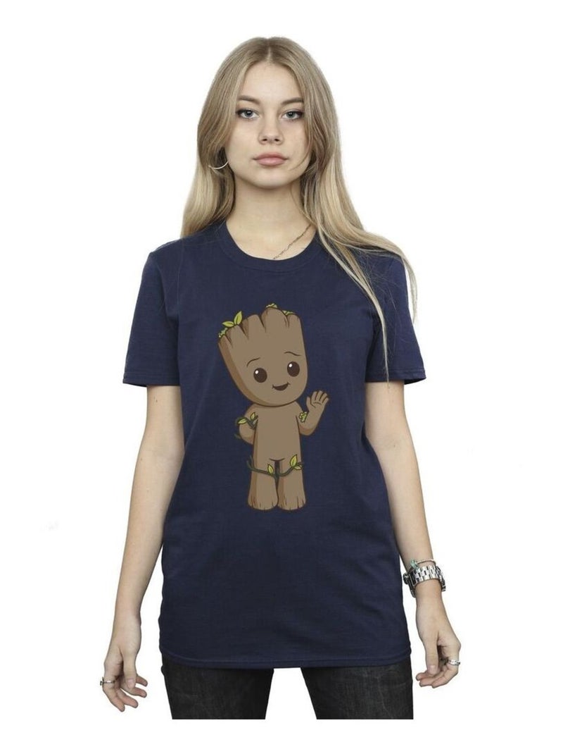 Marvel - T-shirt AM GROOT Bleu marine - Kiabi