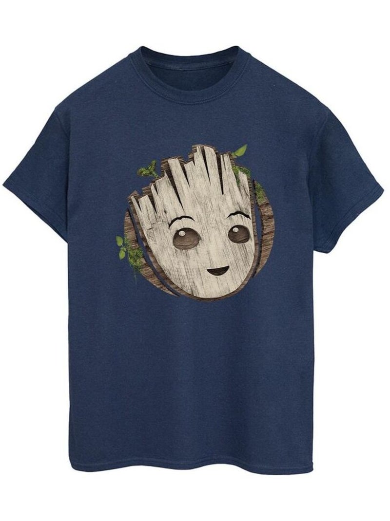 Marvel - T-shirt AM GROOT Bleu marine - Kiabi