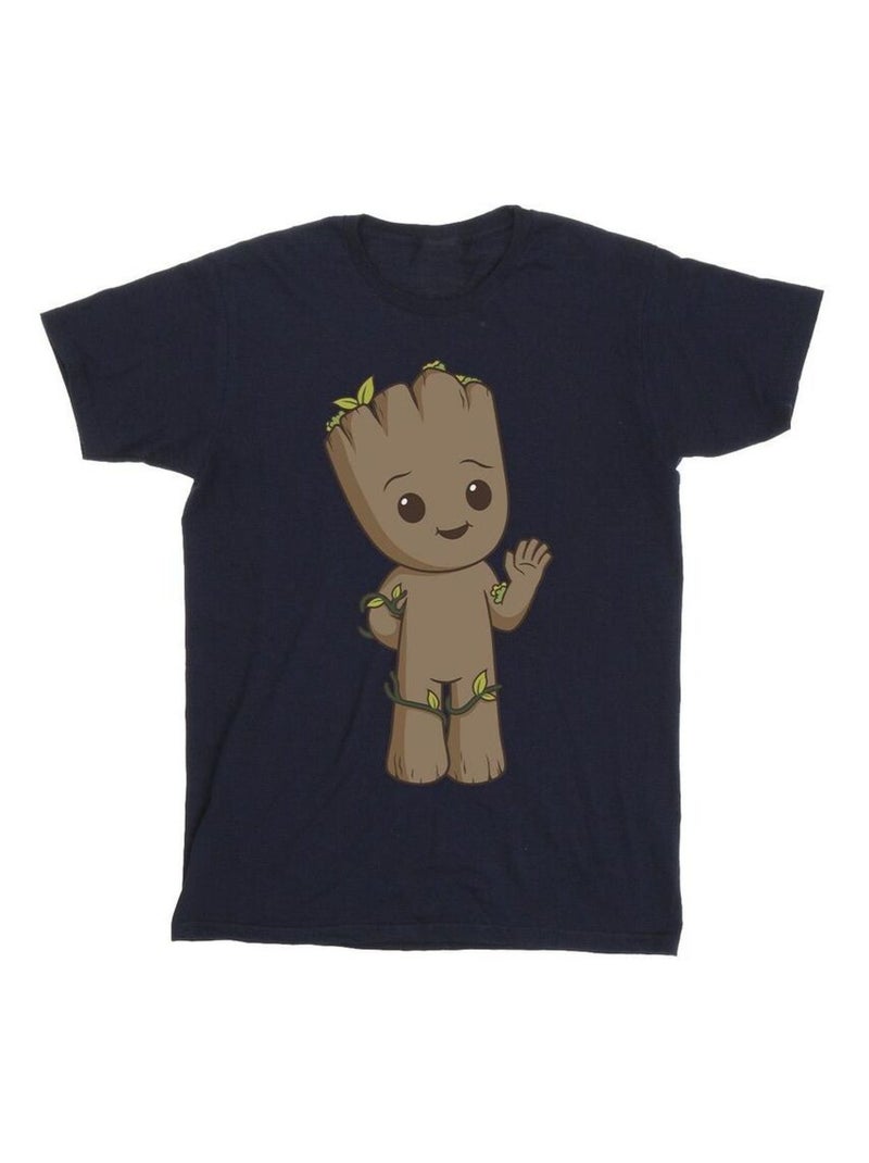 Marvel - T-shirt AM GROOT Bleu marine - Kiabi