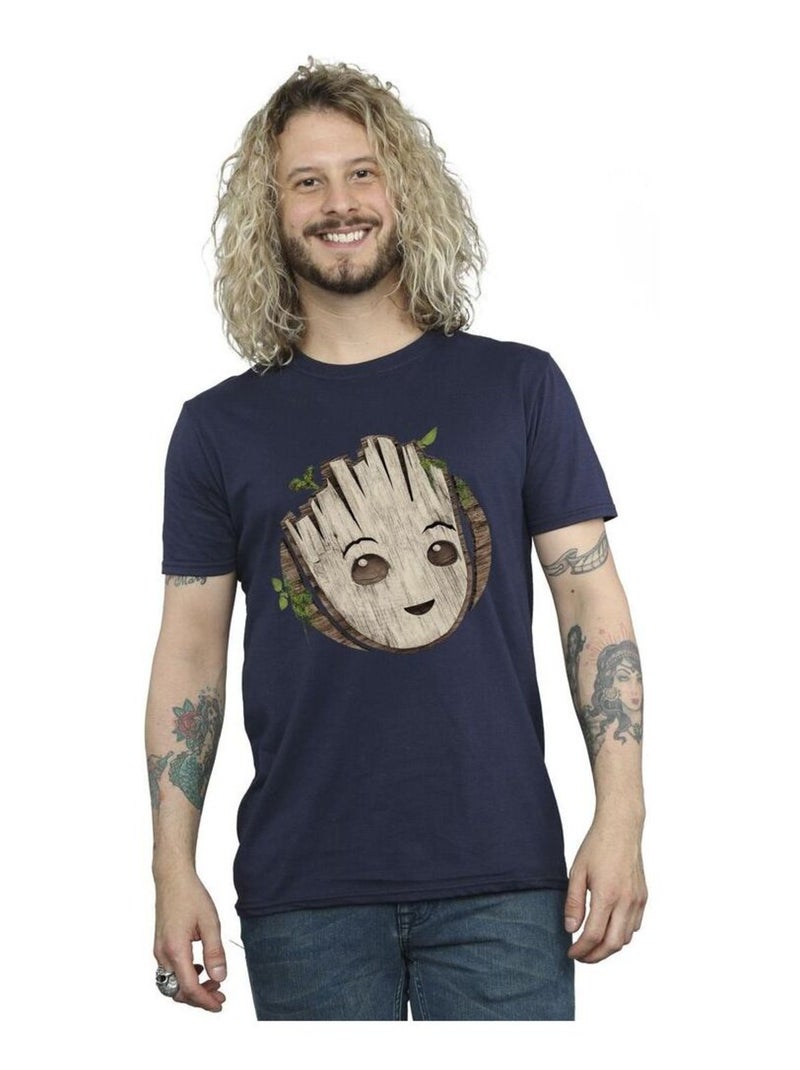 Marvel - T-shirt AM GROOT Bleu marine - Kiabi