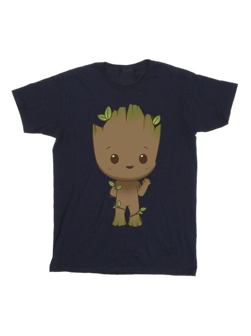 Marvel - T-shirt AM GROOT Bleu marine - Kiabi