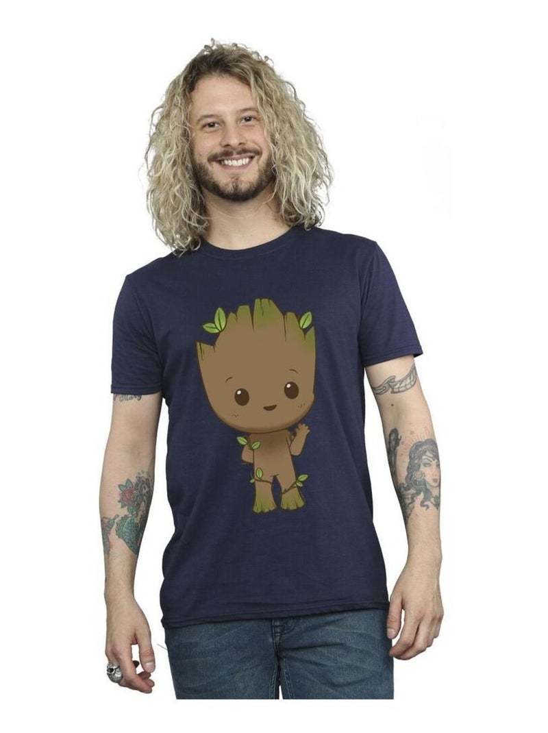 Marvel - T-shirt AM GROOT Bleu marine - Kiabi
