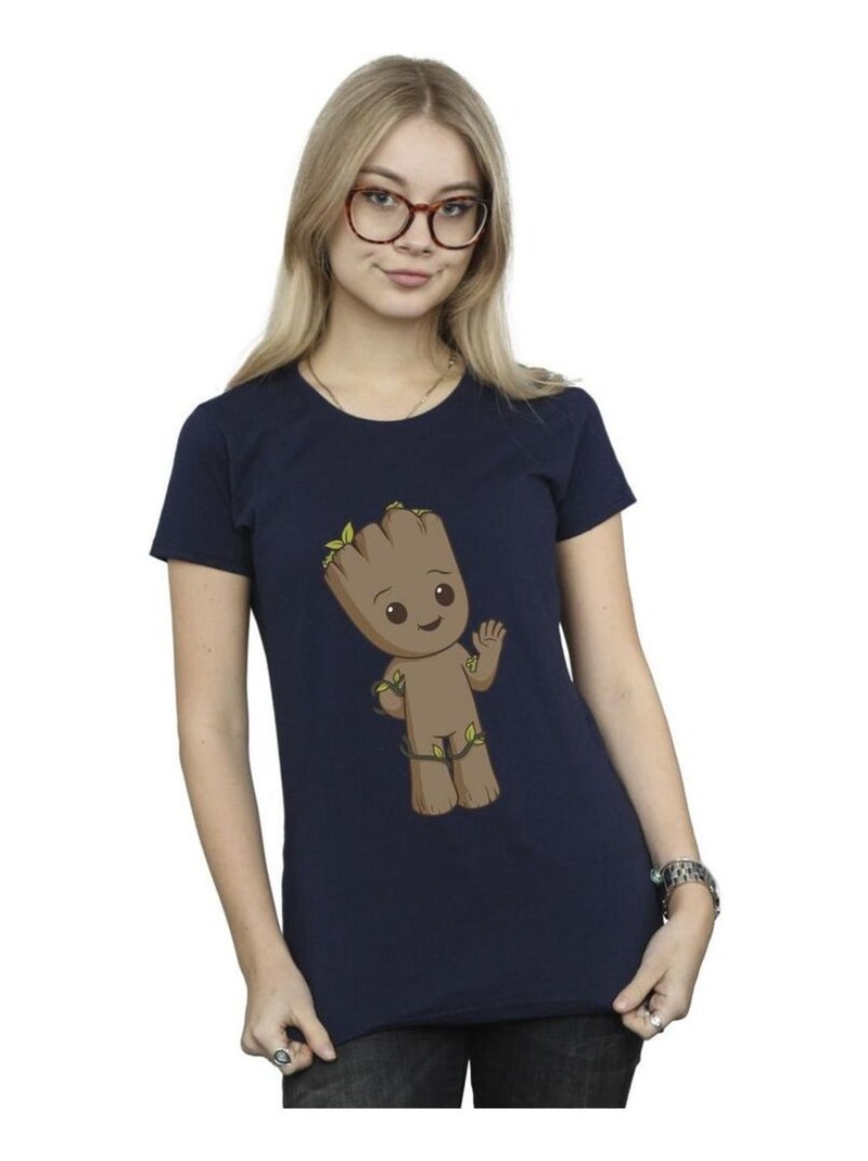 Marvel - T-shirt AM GROOT Bleu marine - Kiabi