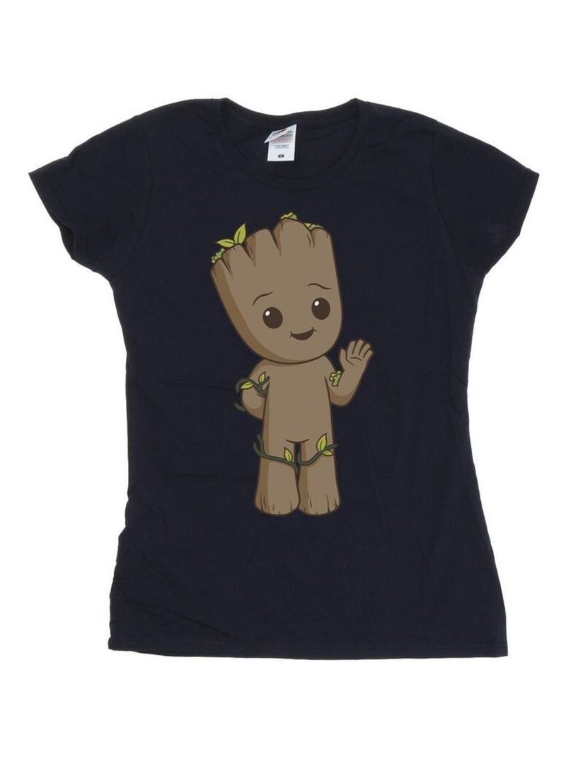Marvel - T-shirt AM GROOT Bleu marine - Kiabi