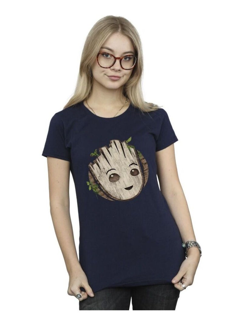 Marvel - T-shirt AM GROOT Bleu marine - Kiabi