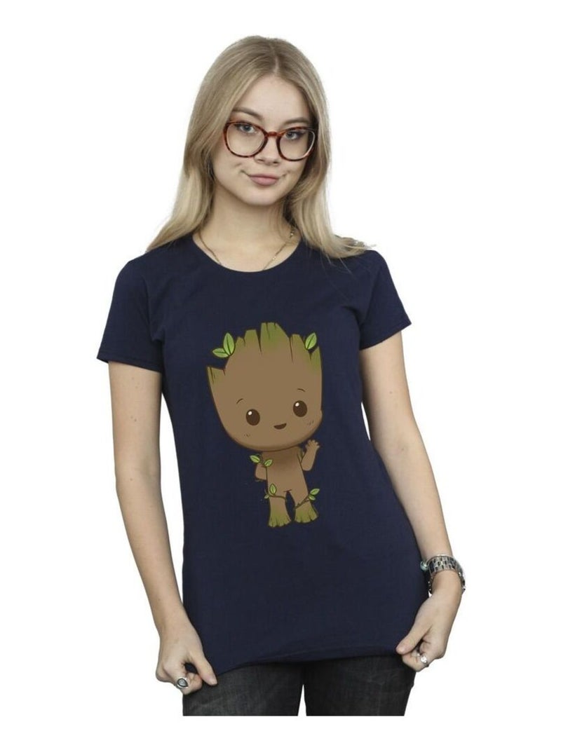 Marvel - T-shirt AM GROOT Bleu marine - Kiabi