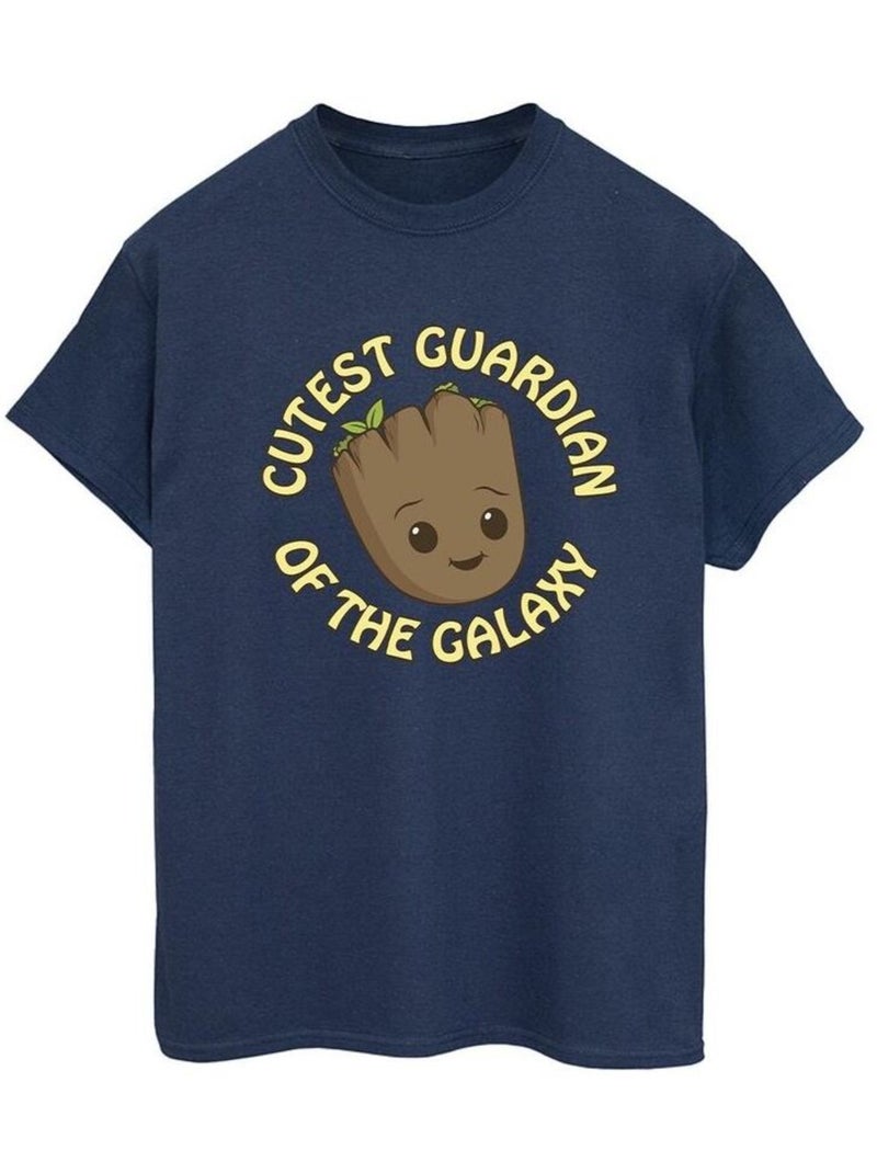 Marvel - T-shirt AM GROOT CUTEST GUARDIAN Bleu marine - Kiabi