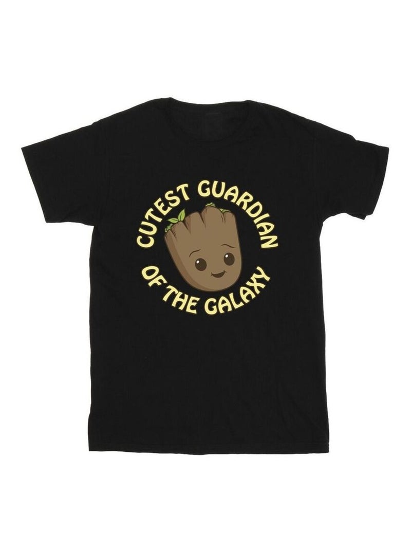 Marvel - T-shirt AM GROOT CUTEST GUARDIAN Noir - Kiabi