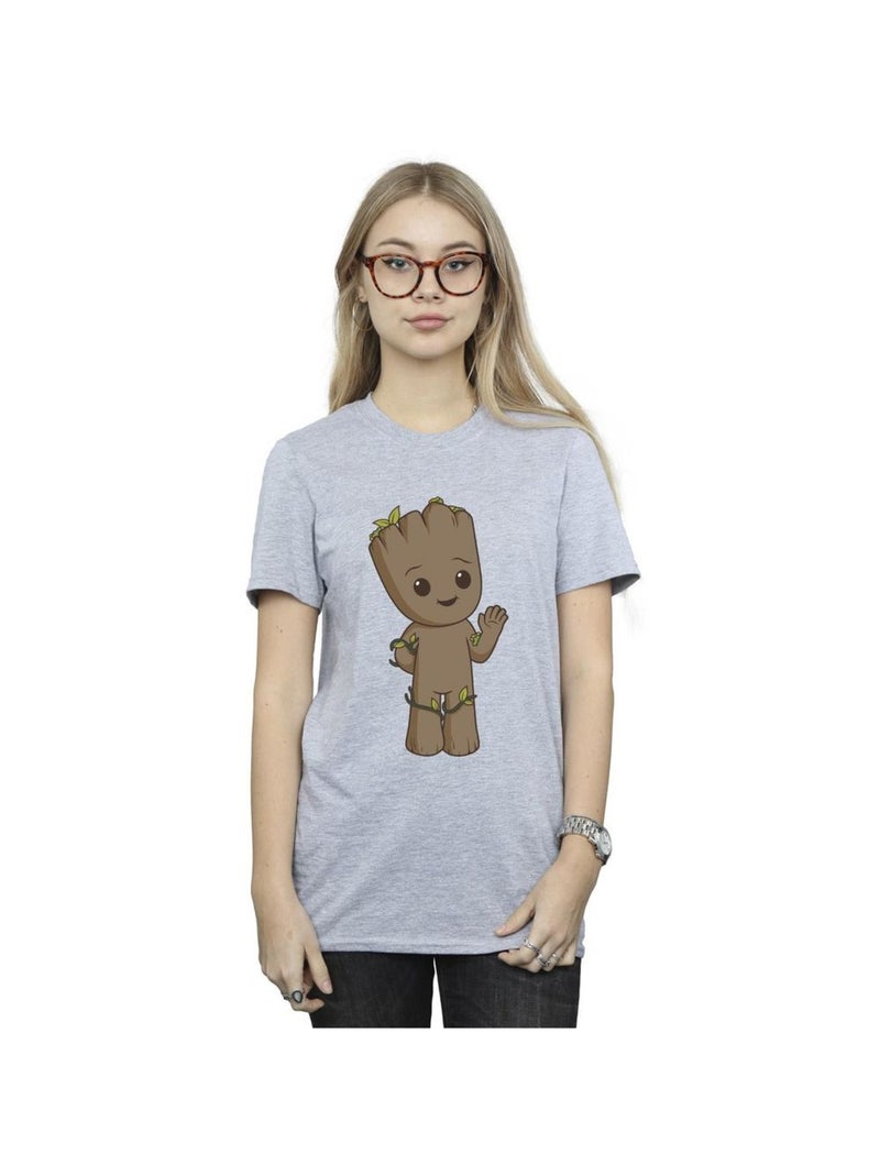 Marvel - T-shirt AM GROOT Gris chiné - Kiabi