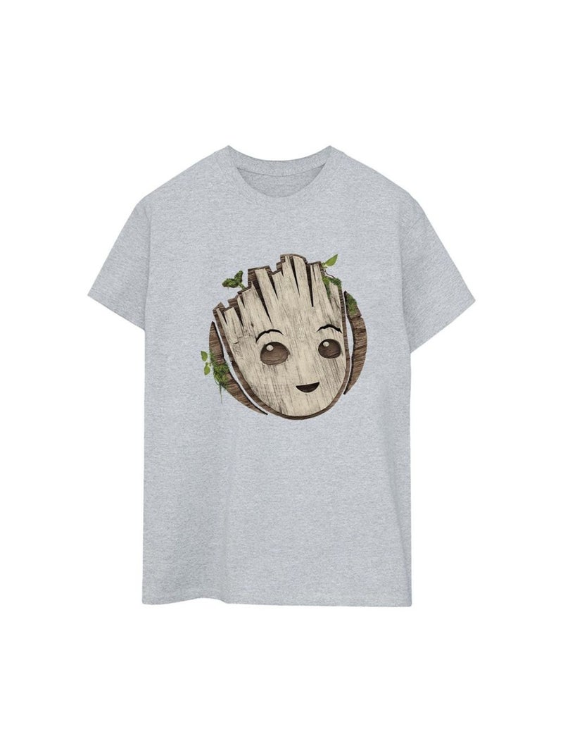 Marvel - T-shirt AM GROOT Gris chiné - Kiabi