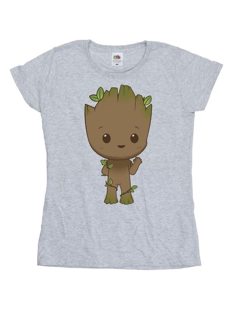 Marvel - T-shirt AM GROOT Gris chiné - Kiabi