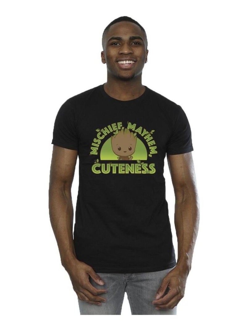 Marvel - T-shirt AM GROOT MISCHIEF MAYHEM Noir - Kiabi