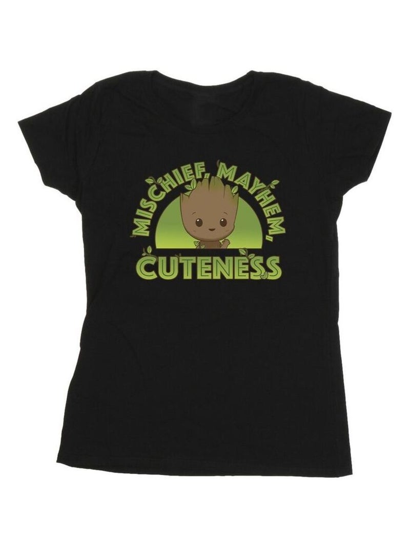 Marvel - T-shirt AM GROOT MISCHIEF MAYHEM Noir - Kiabi
