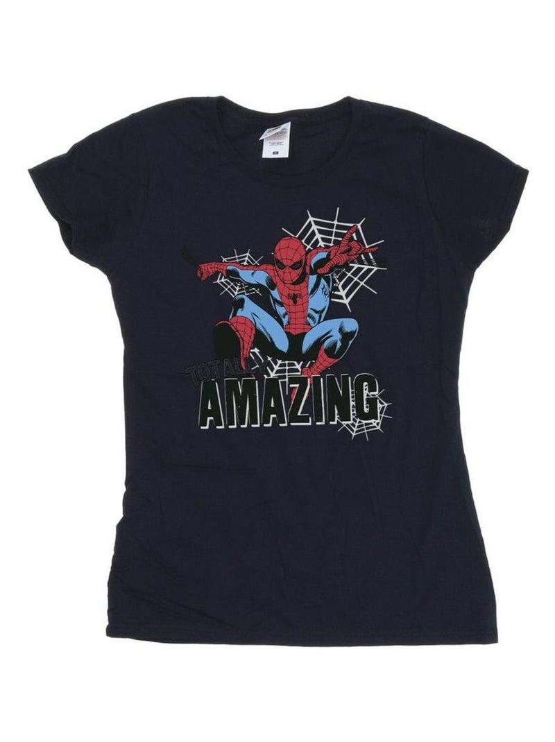 Marvel - T-shirt AMAZING Bleu marine - Kiabi