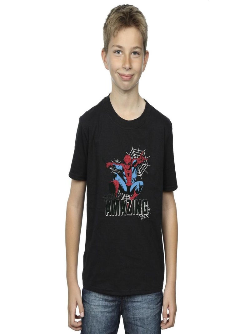 Marvel - T-shirt AMAZING Noir - Kiabi