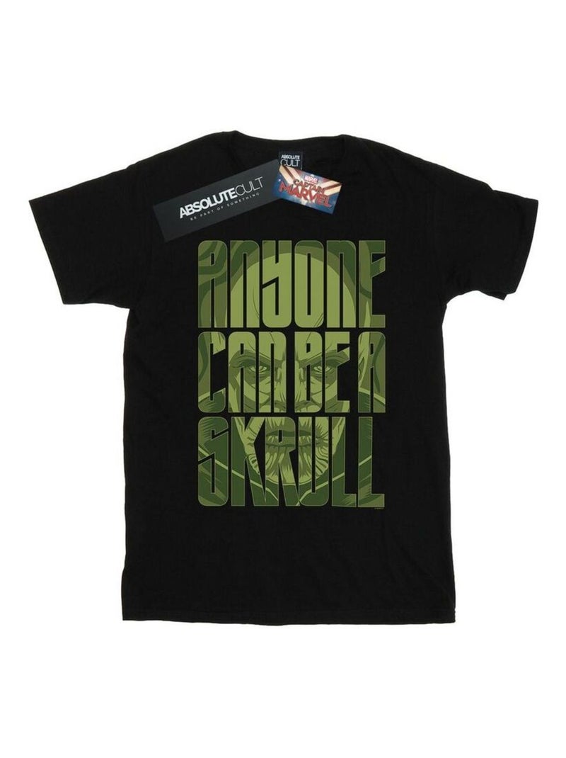 Marvel - T-shirt ANYONE CAN BE A SKRULL Noir - Kiabi