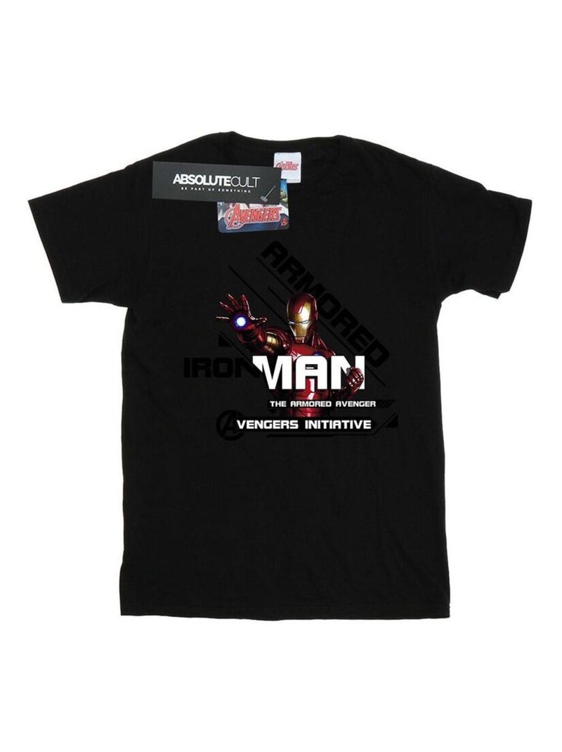 Marvel - T-shirt ARMORED AVENGER Noir - Kiabi
