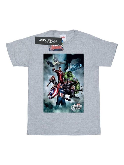 Marvel - T-shirt AVENGERS ASSEMBLE - Kiabi Marvel - T-shirt AVENGERS ASSEMBLE - Kiabi