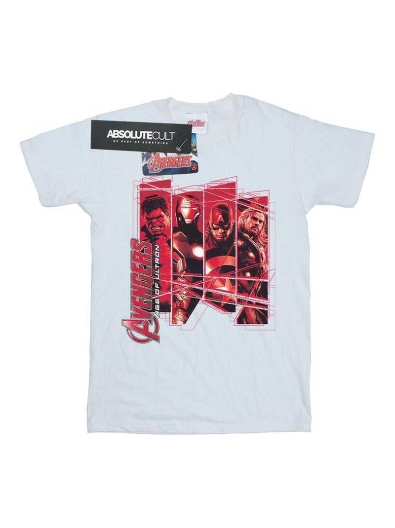Marvel - T-shirt AVENGERS Blanc - Kiabi