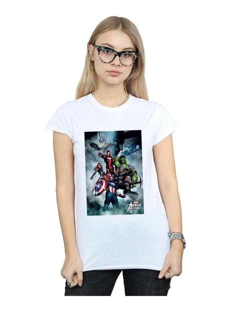 Marvel - T-shirt AVENGERS Blanc - Kiabi