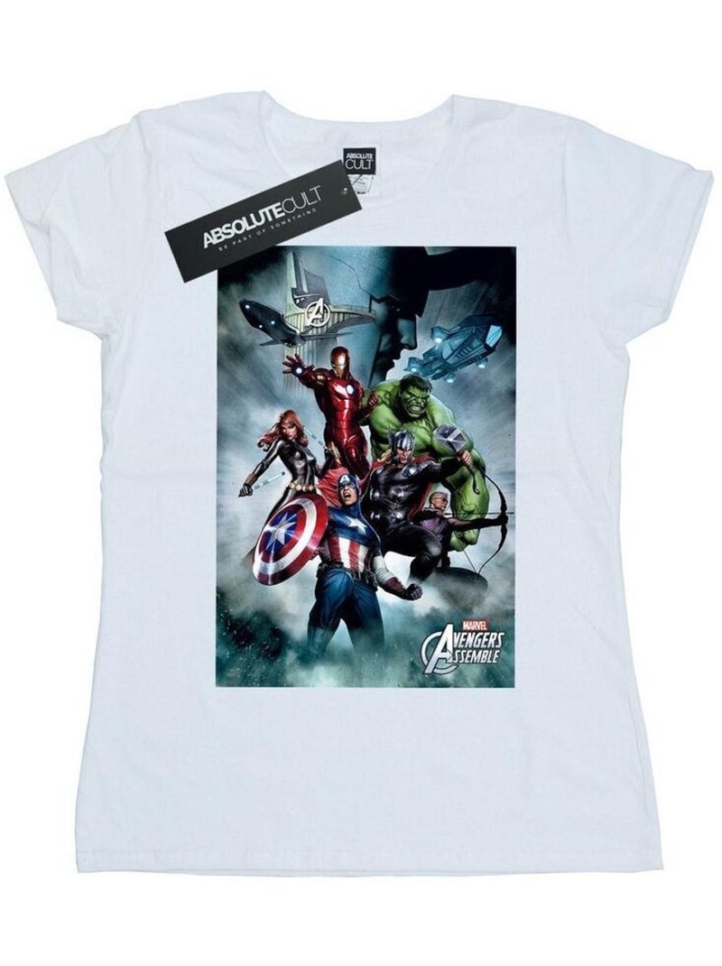 Marvel - T-shirt AVENGERS Blanc - Kiabi