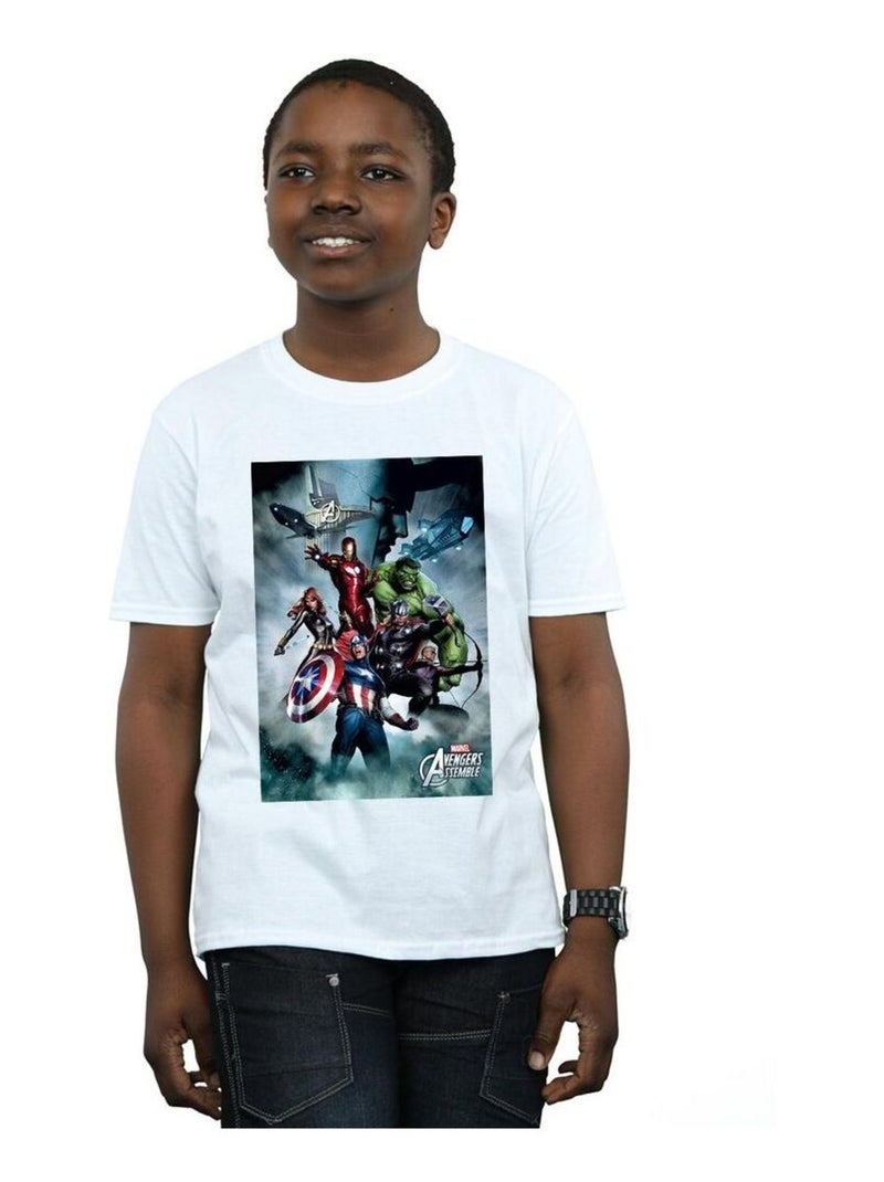 Marvel - T-shirt AVENGERS Blanc - Kiabi