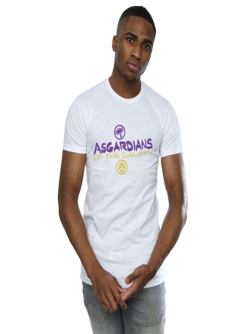 Marvel - T-shirt AVENGERS ENDGAME ASGARDIANS OF THE GALAXY Blanc - Kiabi