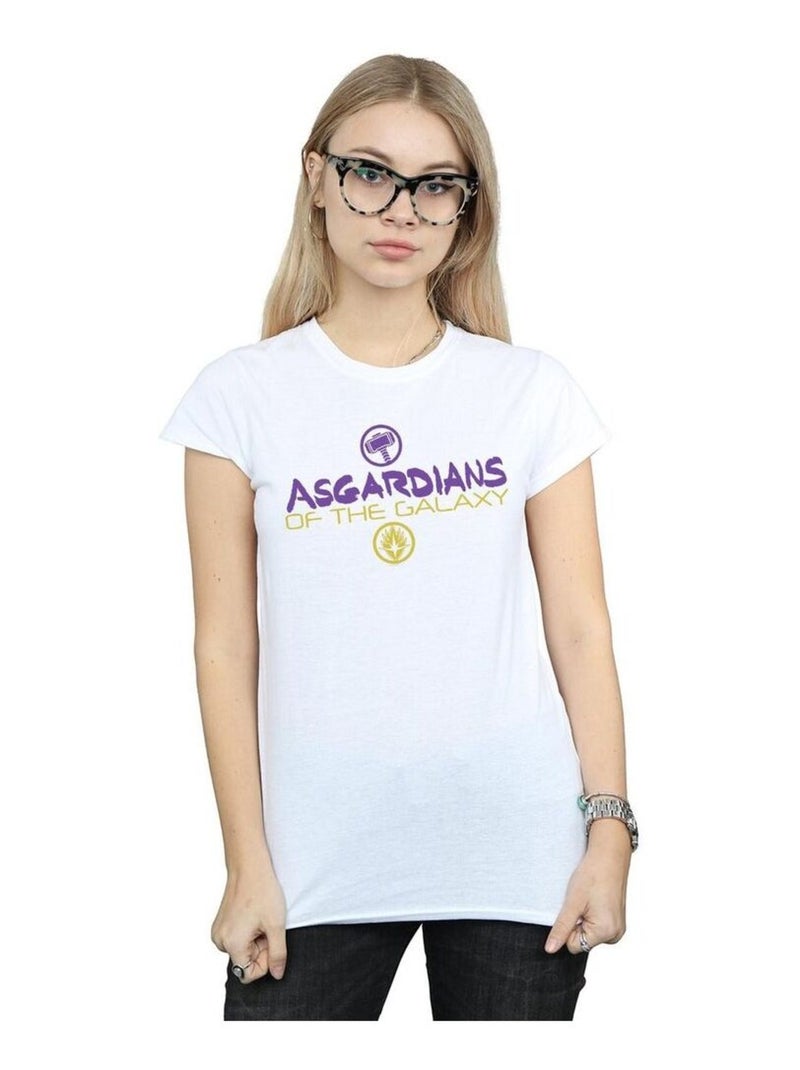 Marvel - T-shirt AVENGERS ENDGAME ASGARDIANS OF THE GALAXY Blanc - Kiabi