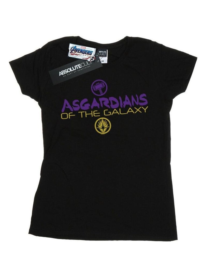 Marvel - T-shirt AVENGERS ENDGAME ASGARDIANS OF THE GALAXY Noir - Kiabi