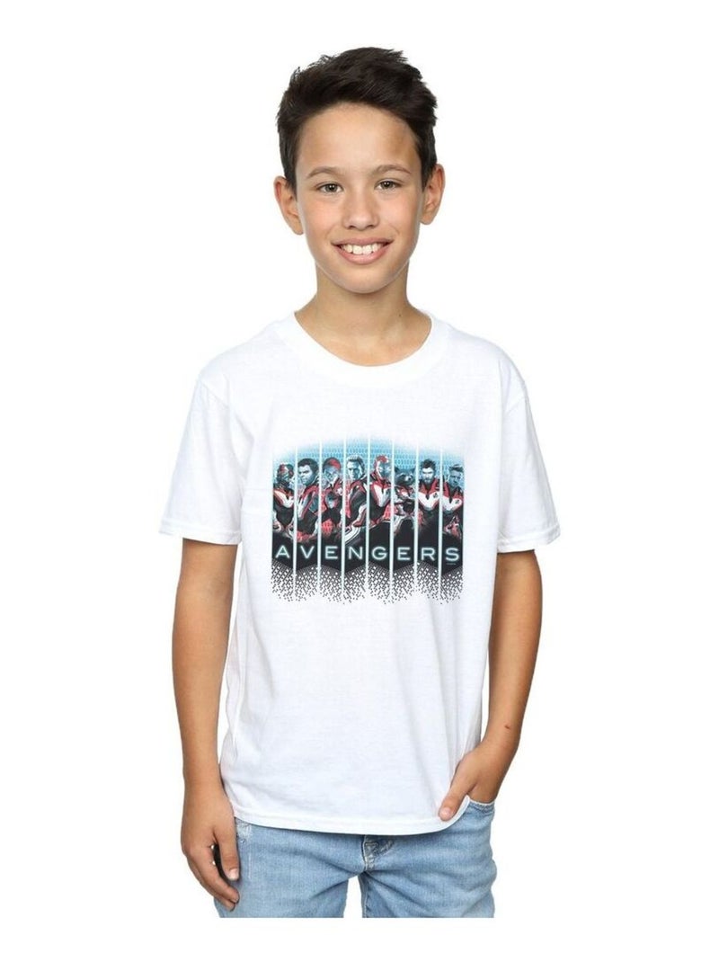 Marvel - T-shirt AVENGERS ENDGAME ASSEMBLE Blanc - Kiabi
