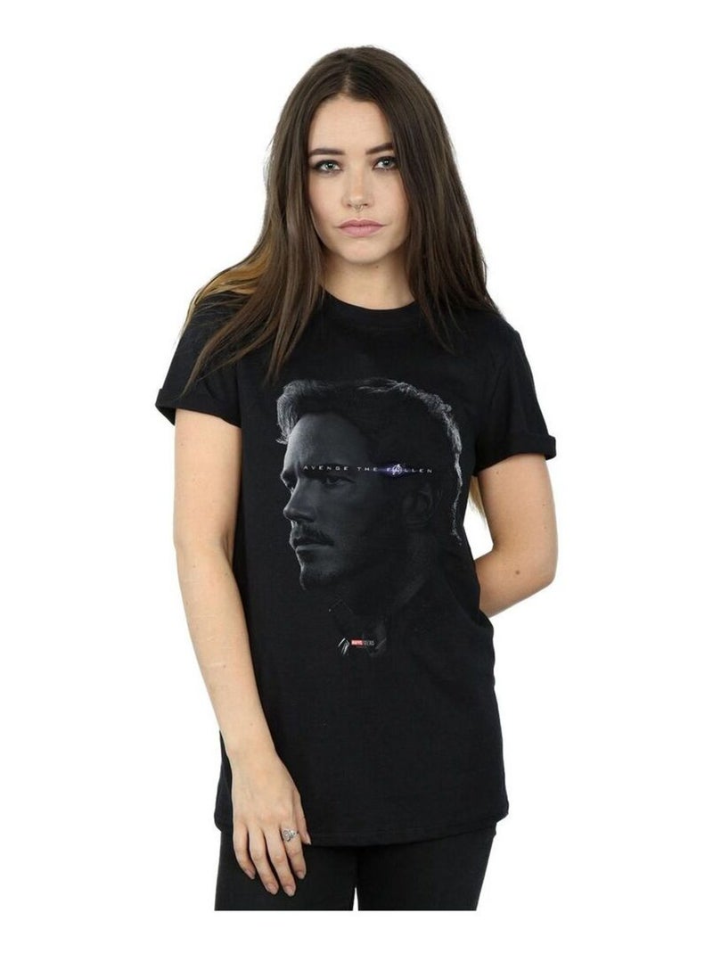 Marvel - T-shirt AVENGERS ENDGAME AVENGE THE FALLEN Noir - Kiabi