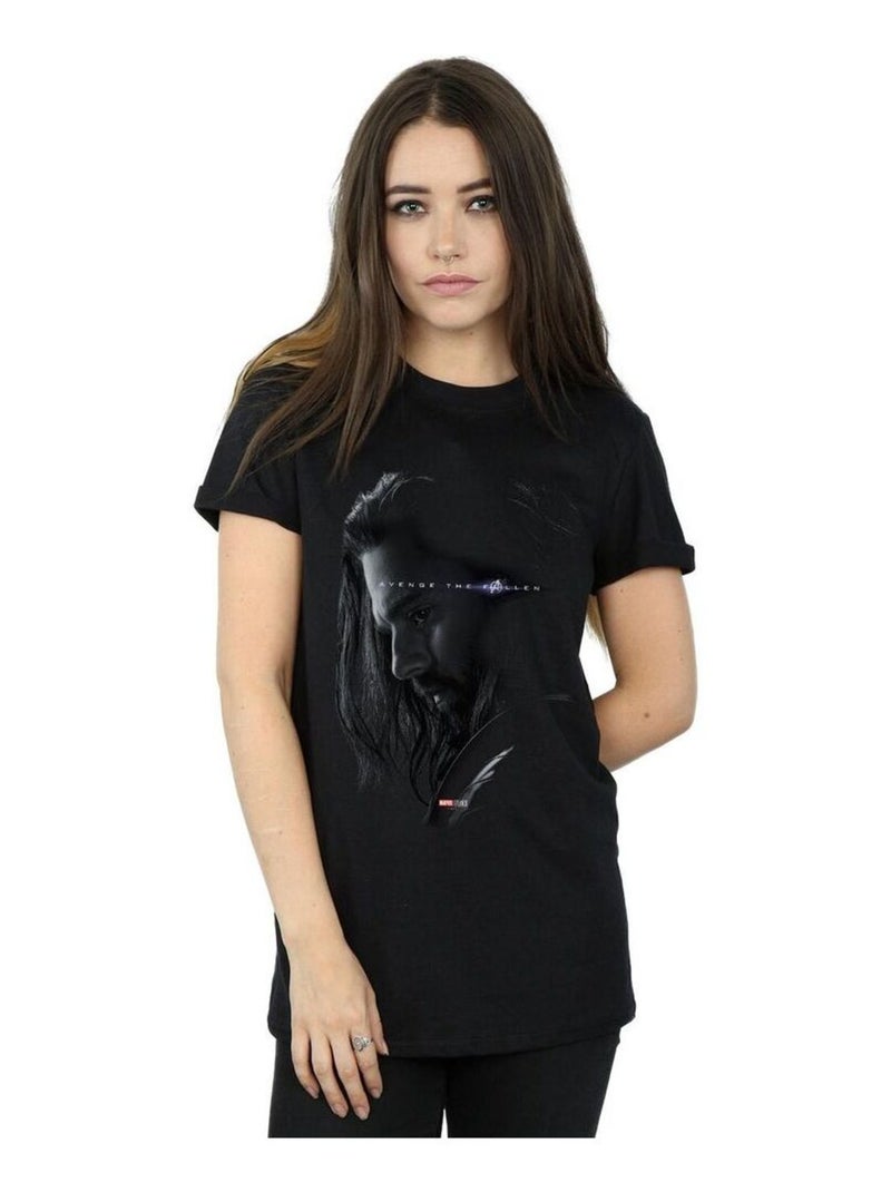 Marvel - T-shirt AVENGERS ENDGAME AVENGE THE FALLEN Noir - Kiabi