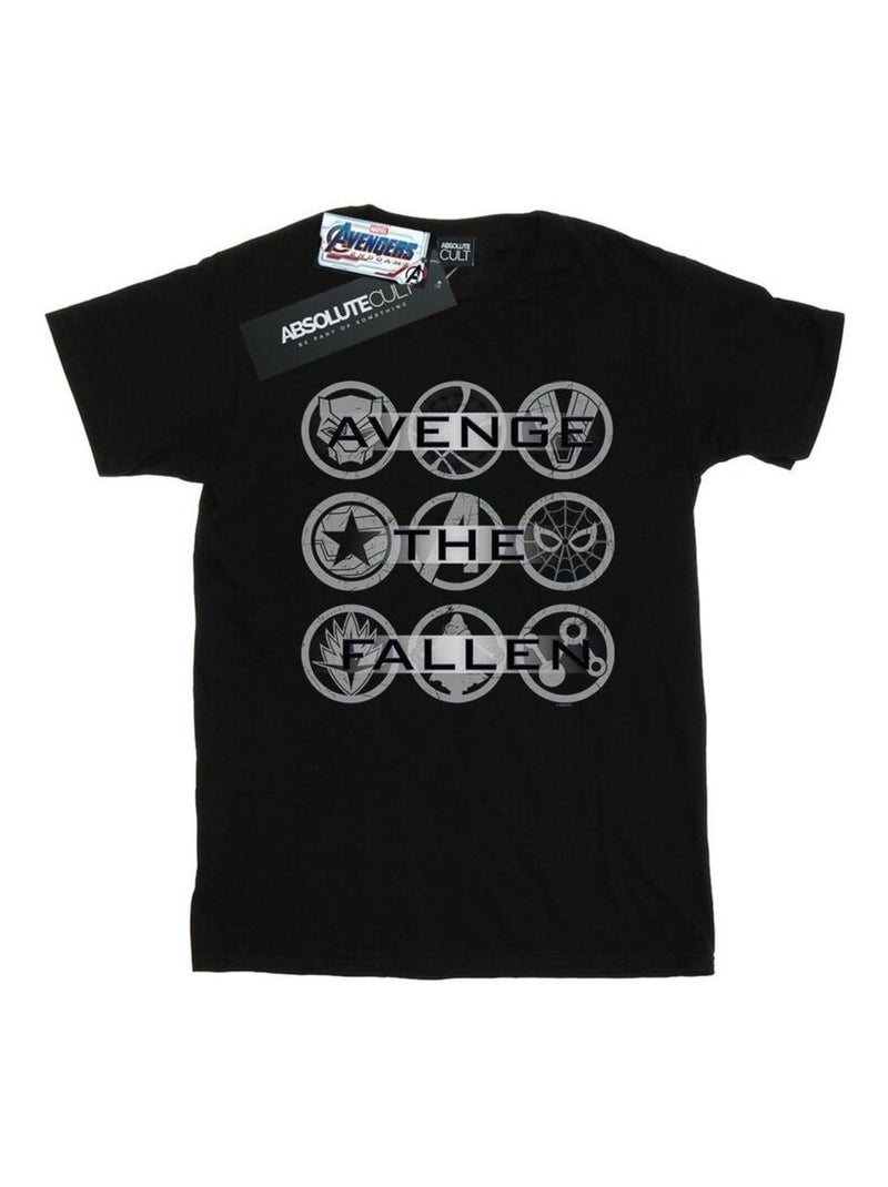 Marvel - T-shirt AVENGERS ENDGAME AVENGE THE FALLEN Noir - Kiabi