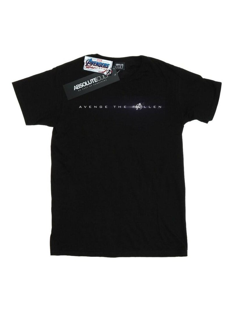 Marvel - T-shirt AVENGERS ENDGAME AVENGE THE FALLEN Noir - Kiabi